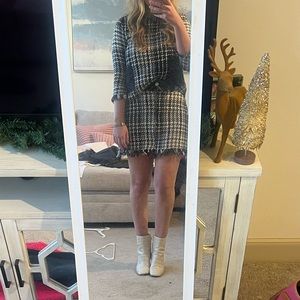Zara two piece tweed set